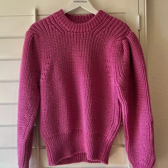 ISABEL MARANT ÉTOILE NWT Pleane Shaker Knit Sweater Jumper Pink 40 - Picture 8 of 14